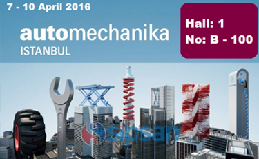 We will be in 2016 Automechanika Istanbul Exibitions