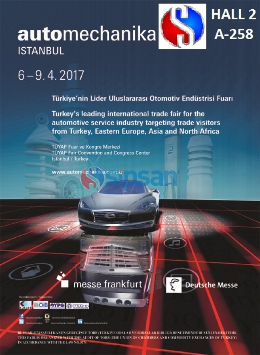 We will be 2017 Automechanika Istanbul